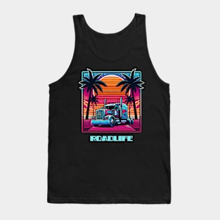 Retro cyber trucker Tank Top